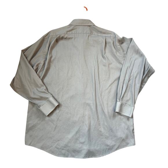 Van Heusen long sleeve, button down casual shirt, blue, men's 18 34/35 - Picture 7 of 8